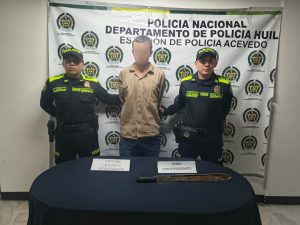 Capturado en Acevedo presunto agresor que atacó brutalmente a una mujer con un machete