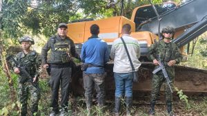 Capturadas dos personas por presunta explotación ilícita de yacimiento minero en Palermo -Huila